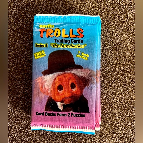 Vintage Toys Vintage 992 Norfin Trolls Trading Cards Pack Of 5